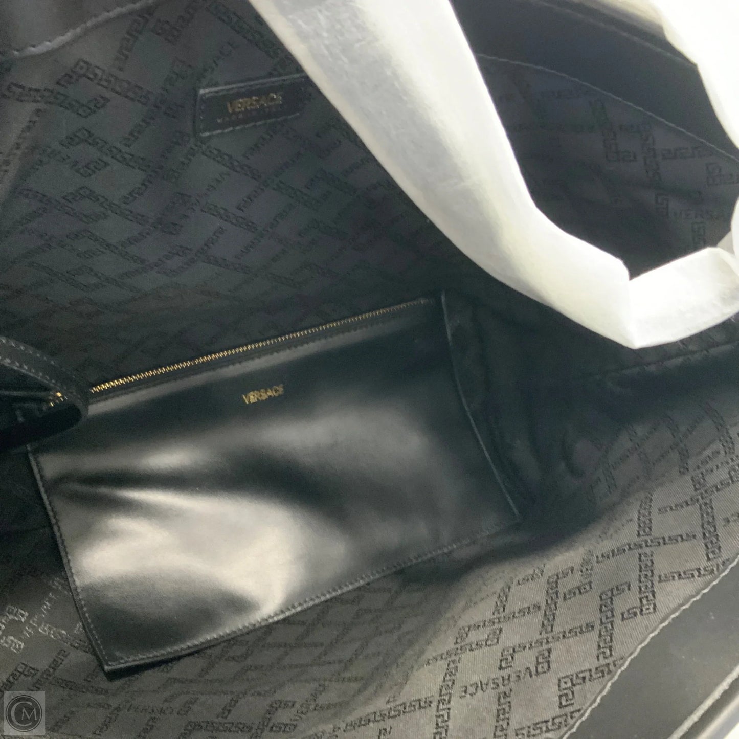 Tote Luxury Designer By Versace, Size: Large