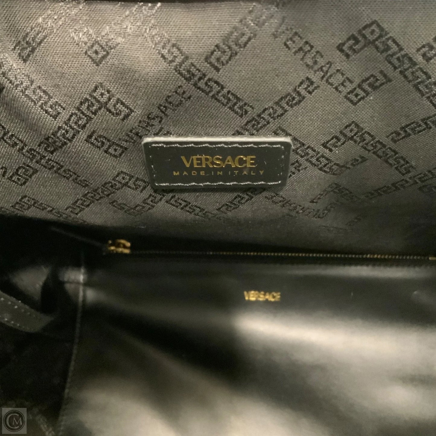 Tote Luxury Designer By Versace, Size: Large