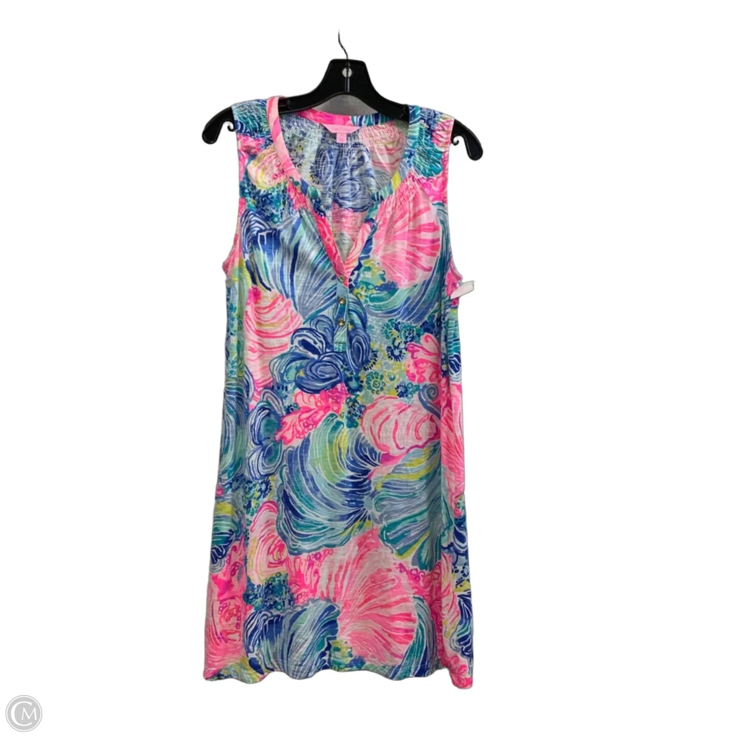 Dress Casual Short By Lilly Pulitzer In Blue & Pink, Size: M