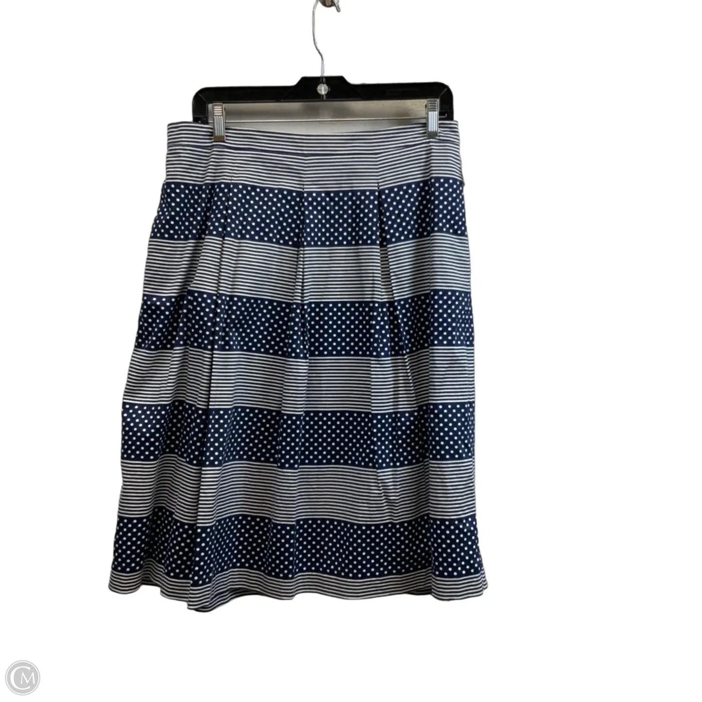 Skirt Midi By Boden In Blue & White, Size: 14p