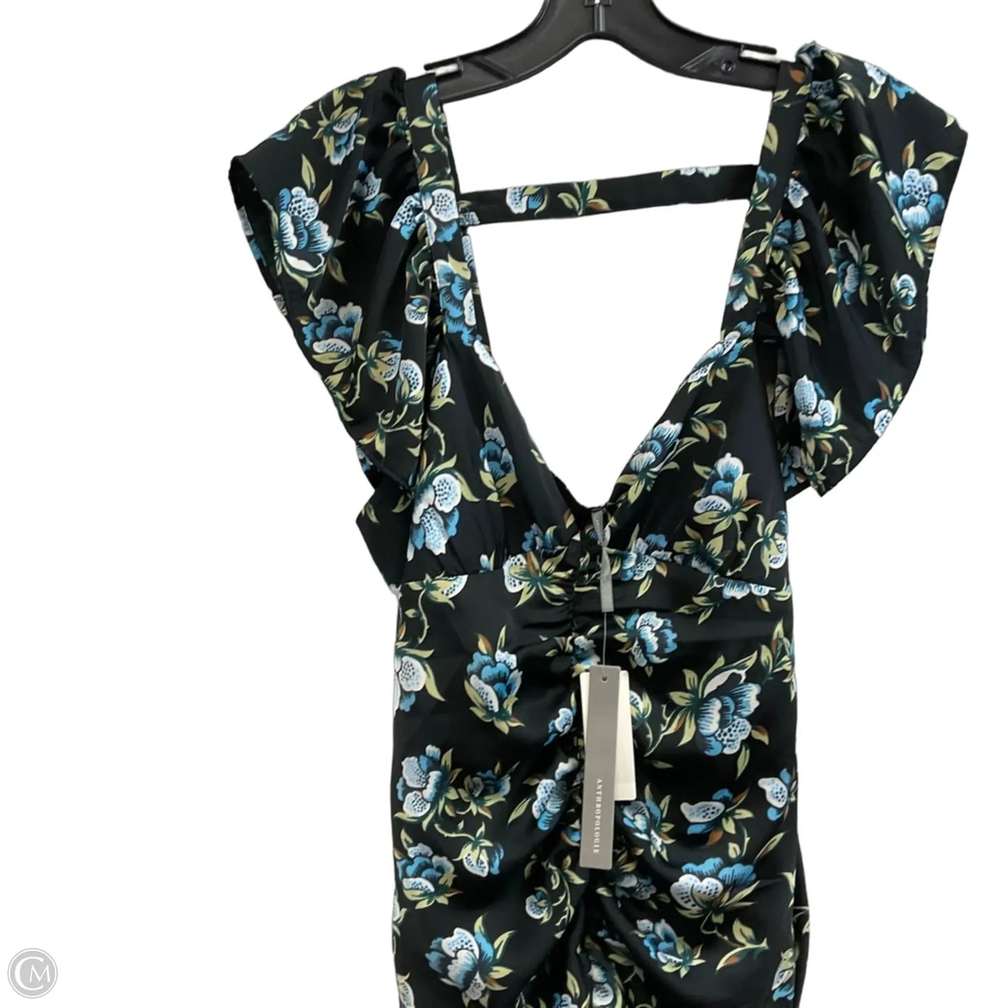 Dress Casual Midi By Anthropologie In Black, Size: Xs