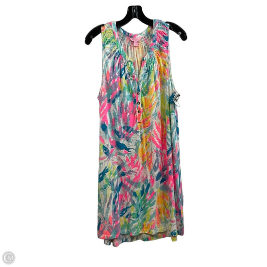 Dress Casual Short By Lilly Pulitzer In Green & Pink, Size: L