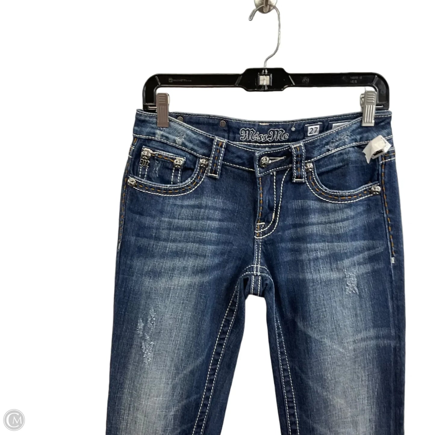 Jeans Boot Cut By Miss Me In Blue Denim, Size: 4
