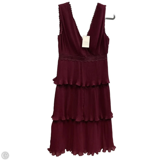 Dress Party Midi By Bohme In Maroon, Size: S