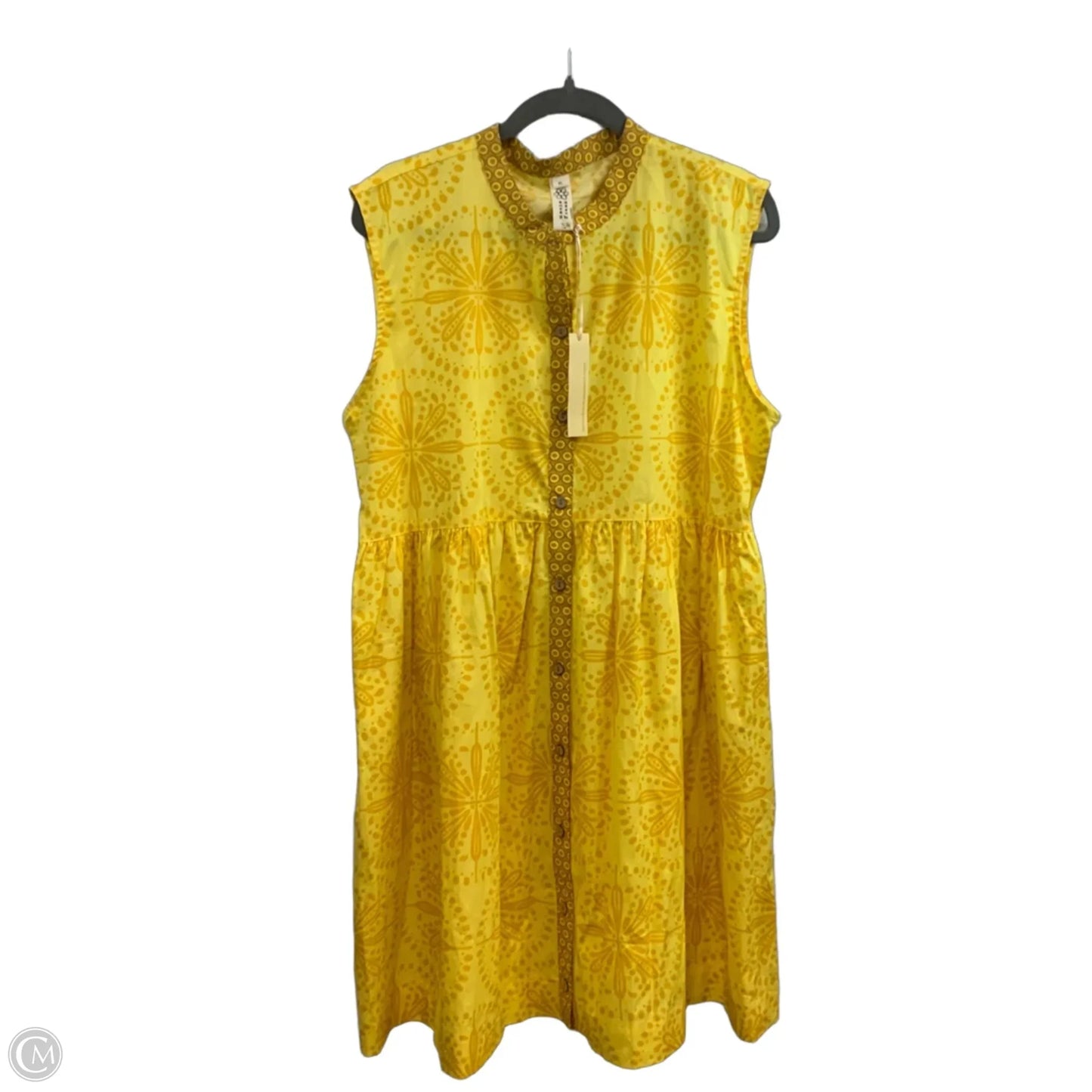 Dress Casual Short By Uncle Frank In Yellow, Size: Xl