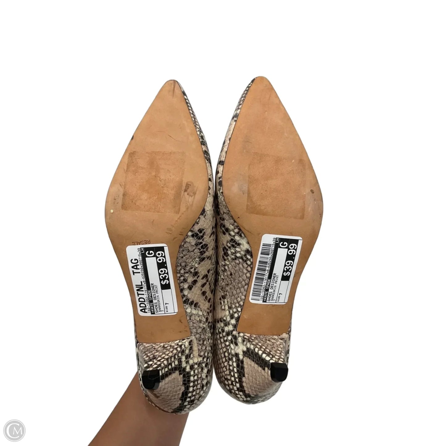 Shoes Designer By Kate Spade In Snakeskin Print, Size: 7