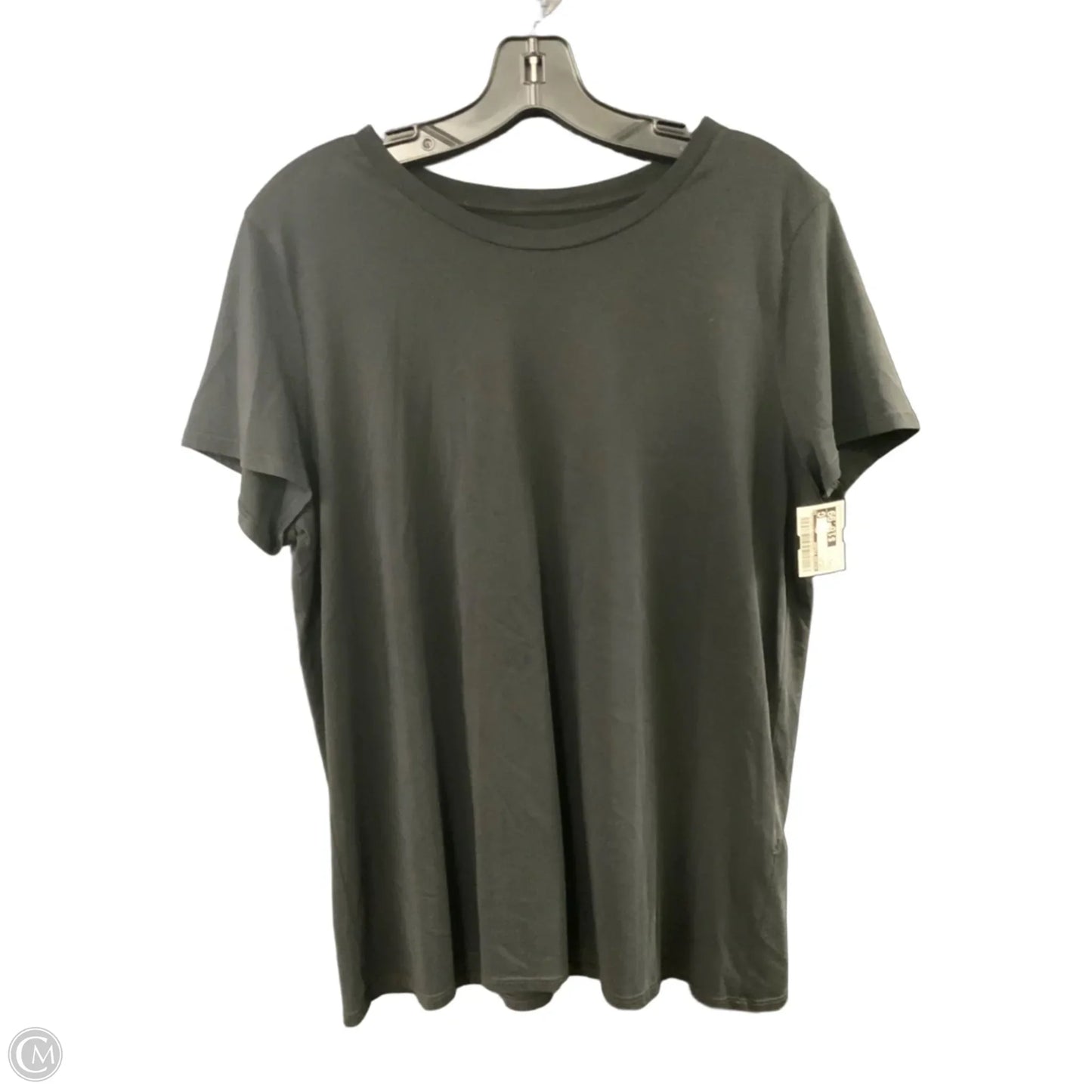 Top Short Sleeve By Eileen Fisher In Black, Size: L