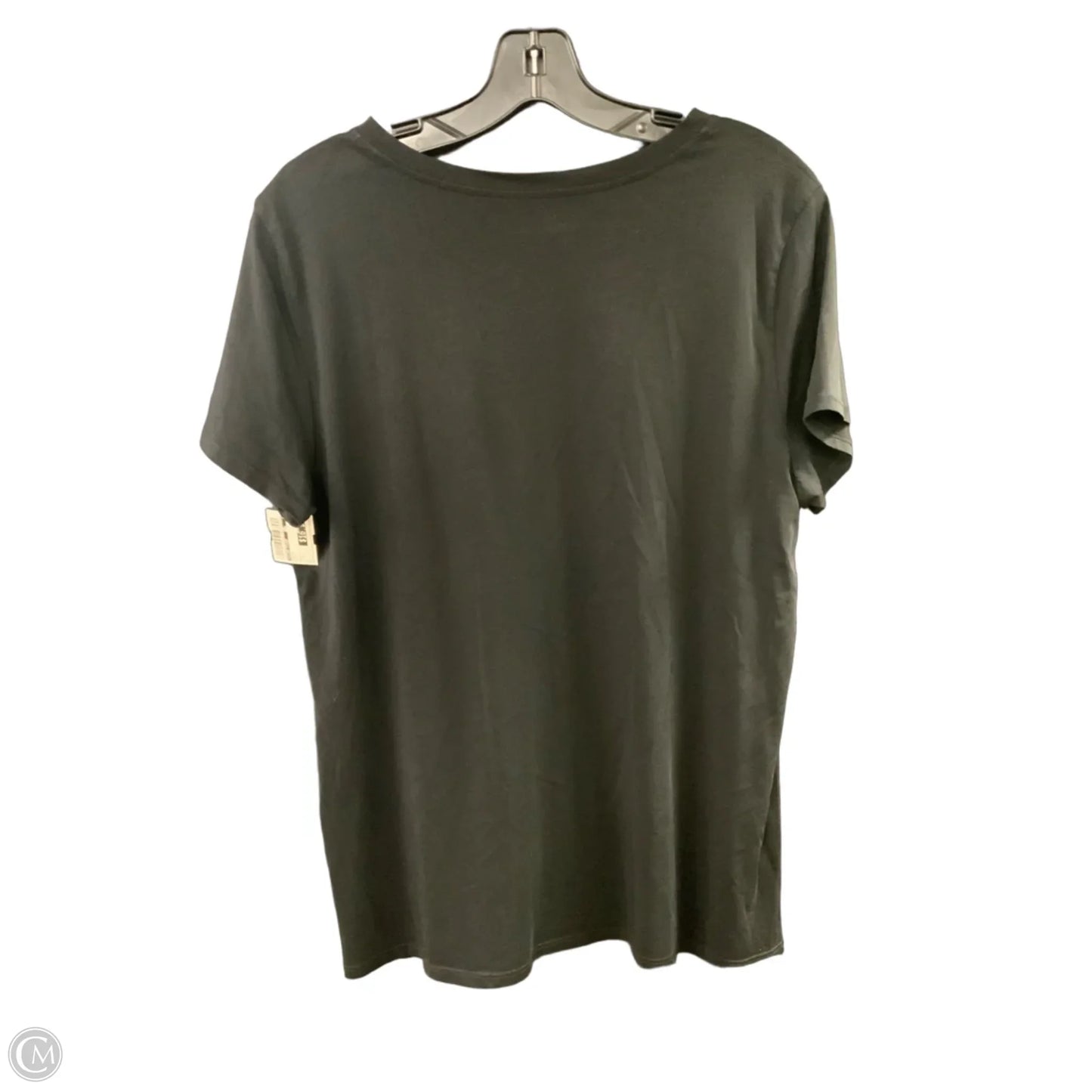 Top Short Sleeve By Eileen Fisher In Black, Size: L