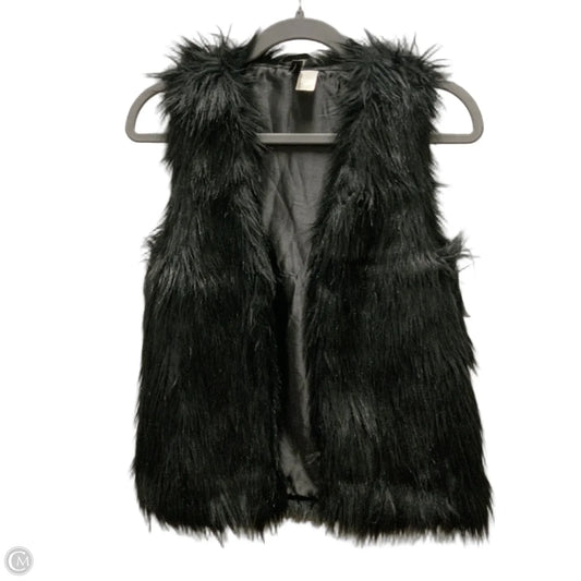 Vest Faux Fur & Sherpa By Divided In Black, Size: Xs