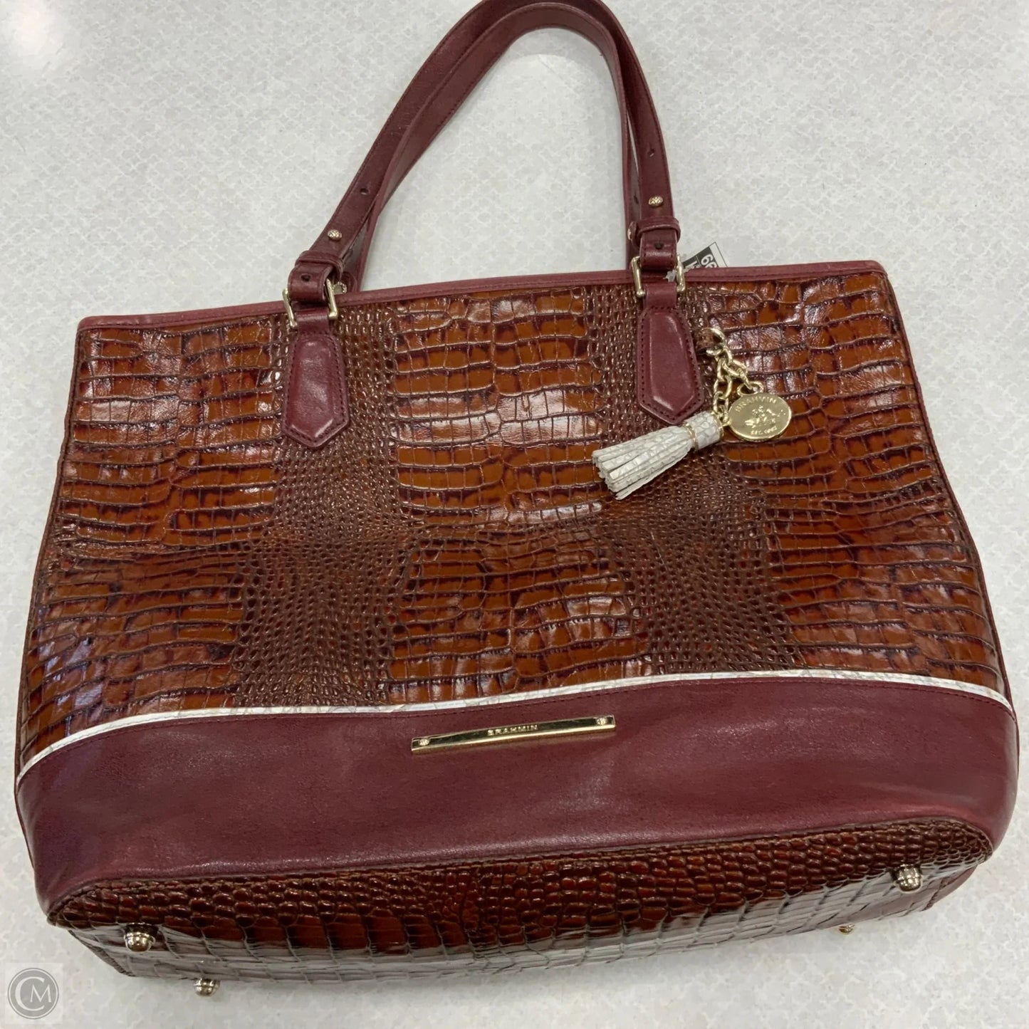 Handbag Designer By Brahmin, Size: Large