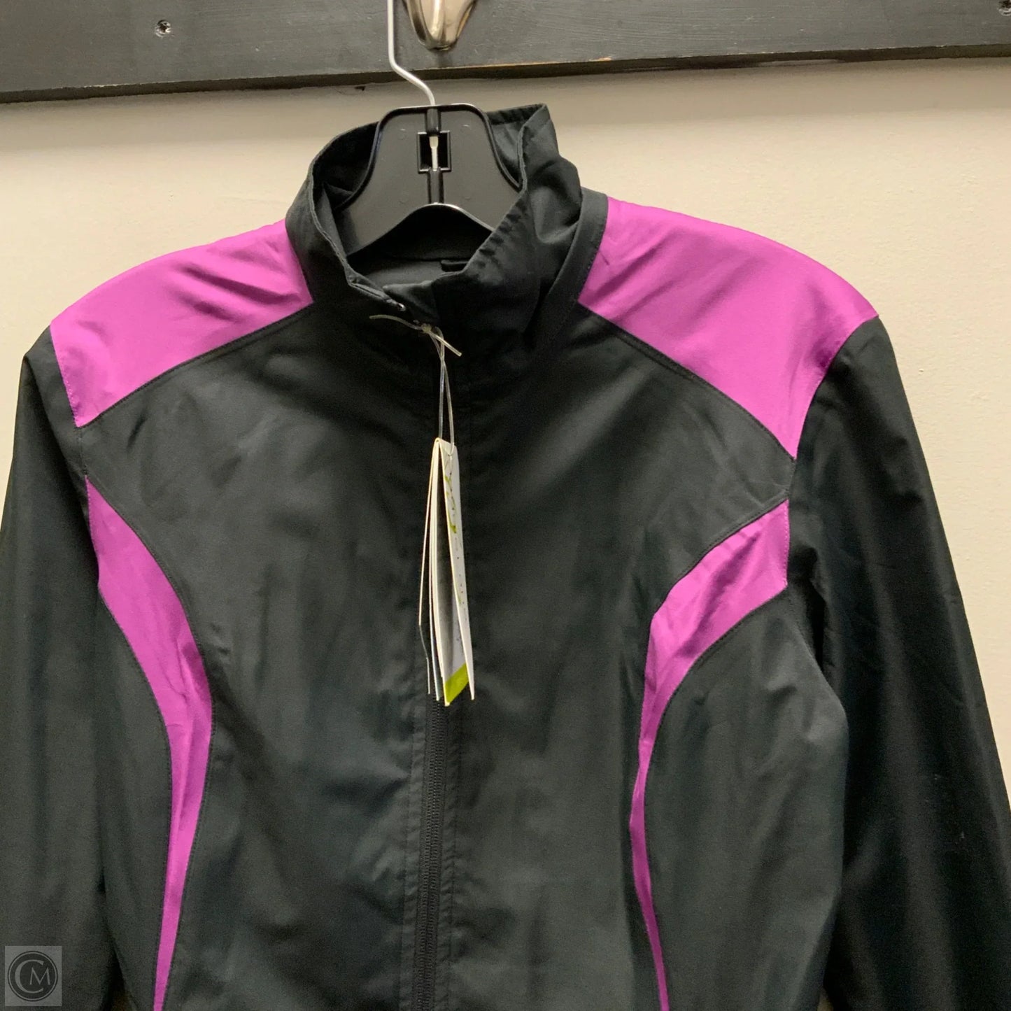 Athletic Jacket By Maggie Lane  In Black, Size: S