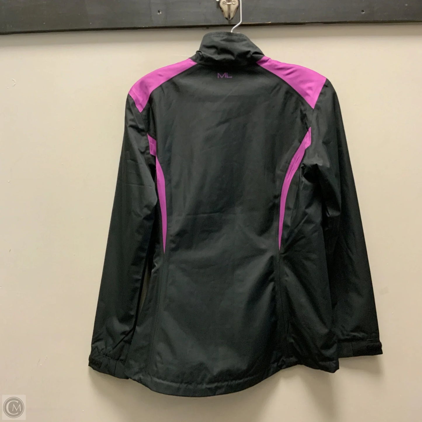 Athletic Jacket By Maggie Lane  In Black, Size: S