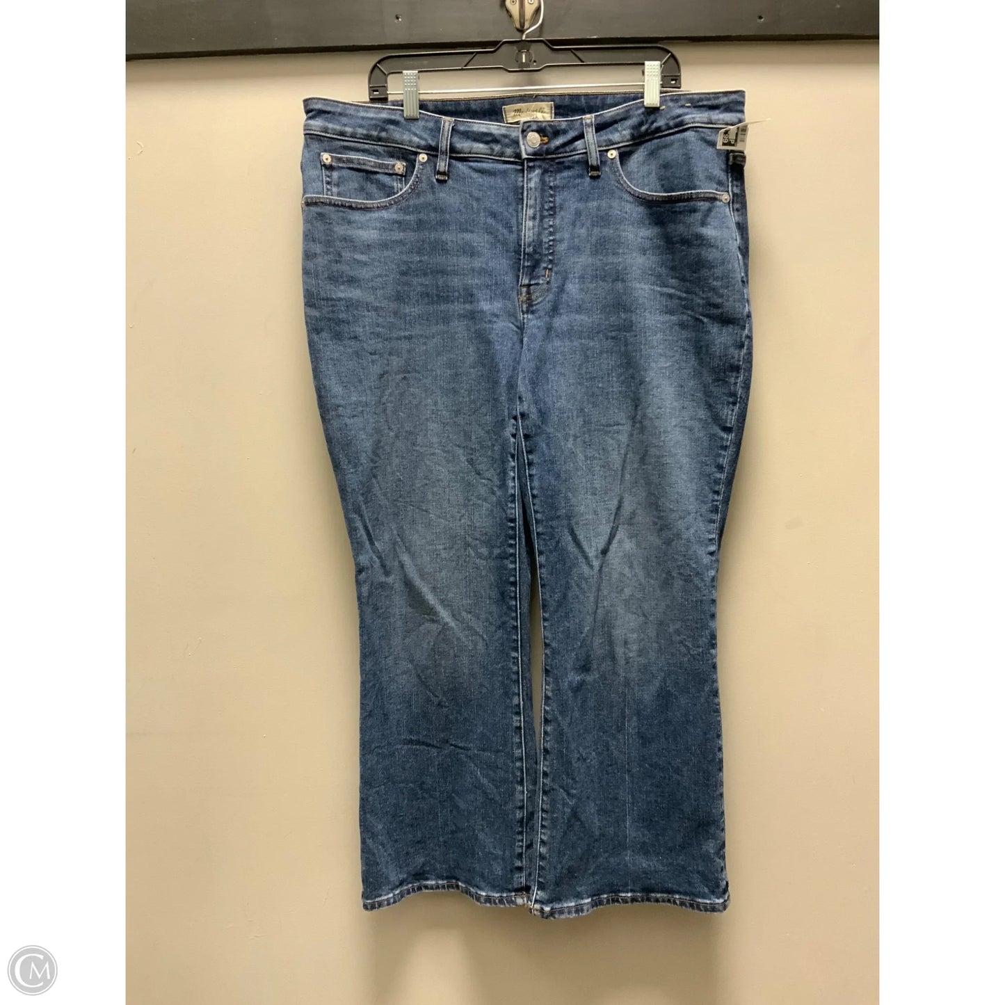 Jeans Boot Cut By Madewell In Blue Denim, Size: 16