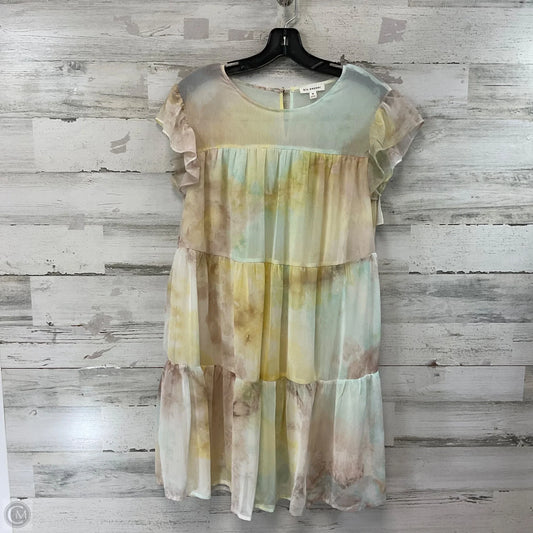 Dress Casual Short By Blu Pepper In Yellow, Size: M