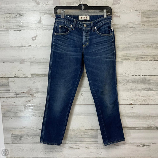 Jeans Straight By Amo In Blue Denim, Size: 00