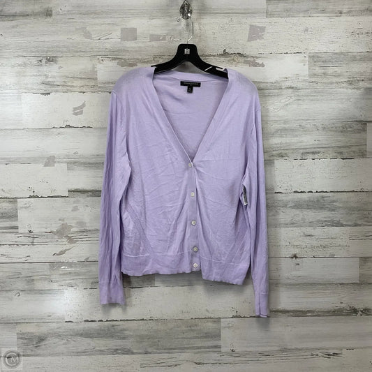 Cardigan By Banana Republic In Purple, Size: Xl