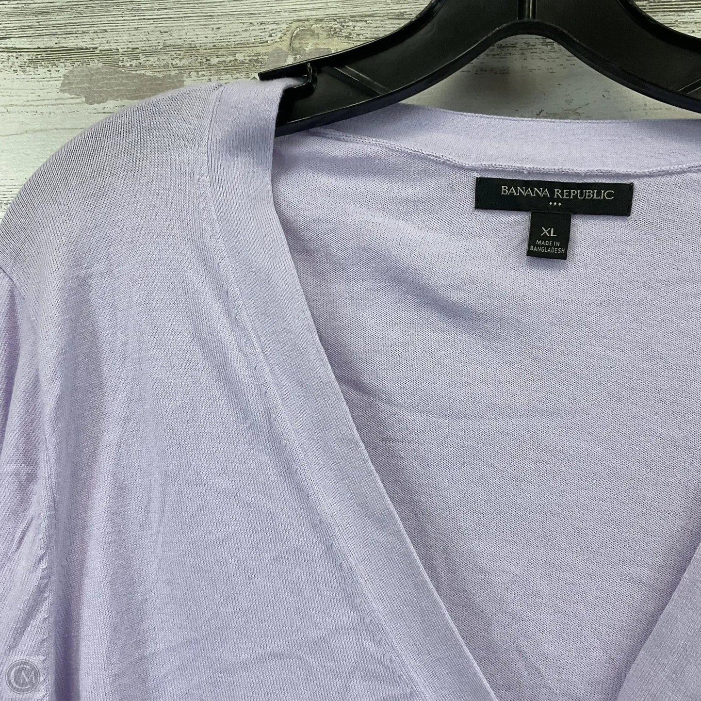 Cardigan By Banana Republic In Purple, Size: Xl