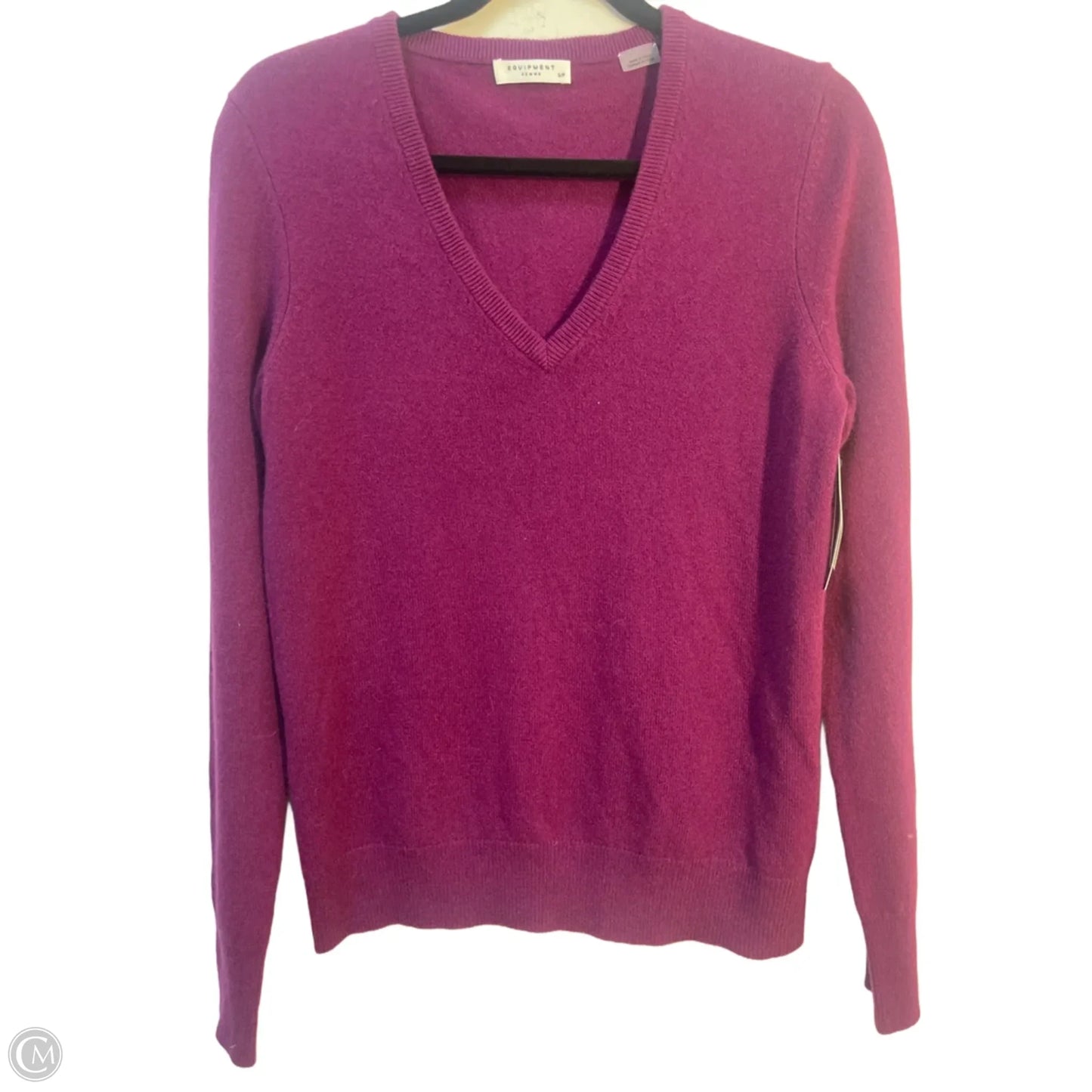 Sweater Cashmere By Equipment In Purple, Size: S
