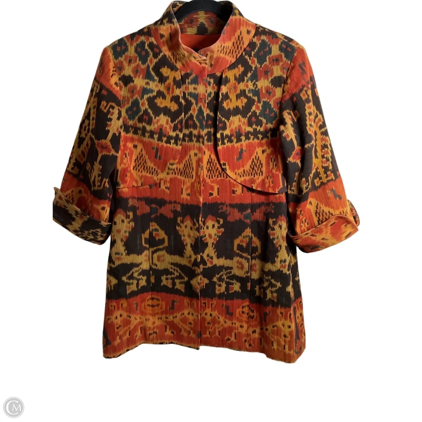 Jacket Other By Clothes Mentor In Brown & Orange, Size: M