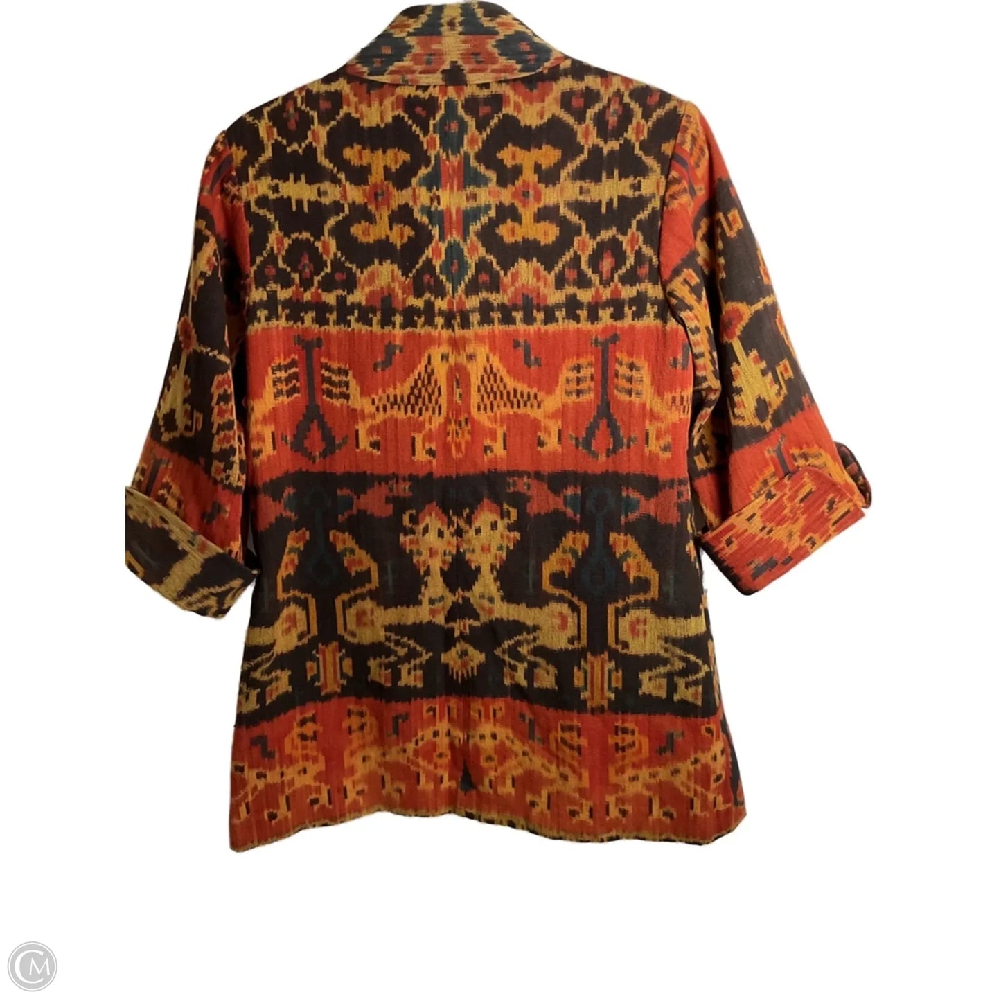 Jacket Other By Clothes Mentor In Brown & Orange, Size: M