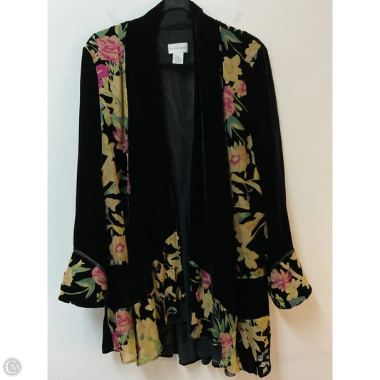 Cardigan By Soft Surroundings In Black & Brown, Size: L