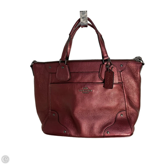 Handbag Designer By Coach, Size: Medium