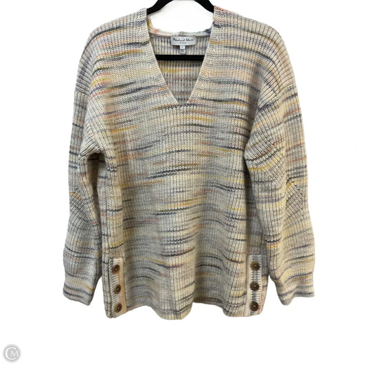 Sweater By Michael Stars In Multi-colored, Size: L