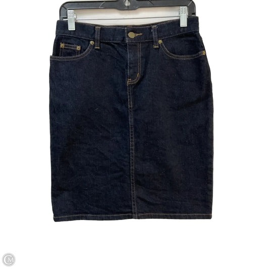 Skirt Mini & Short By Ralph Lauren Co In Blue Denim, Size: 2p