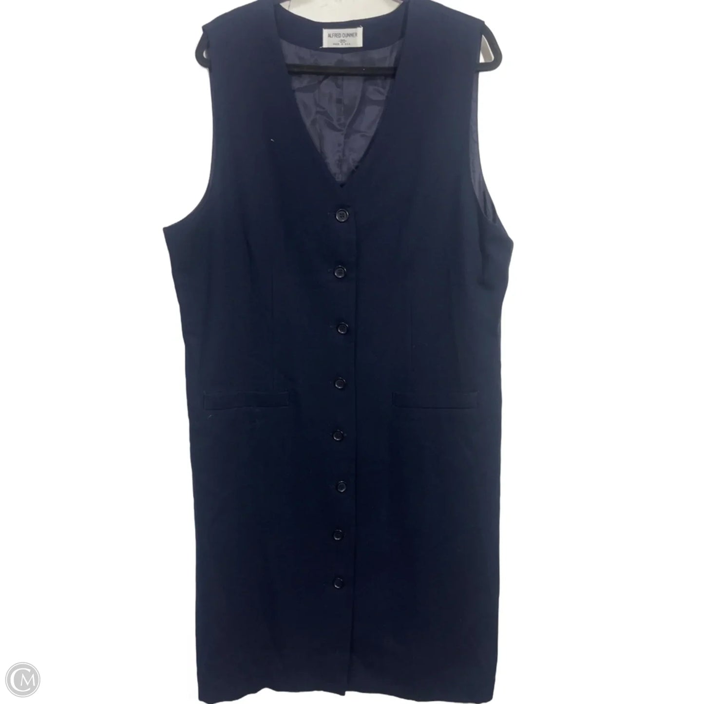 Dress Casual Midi By Alfred Dunner In Navy, Size: 2x