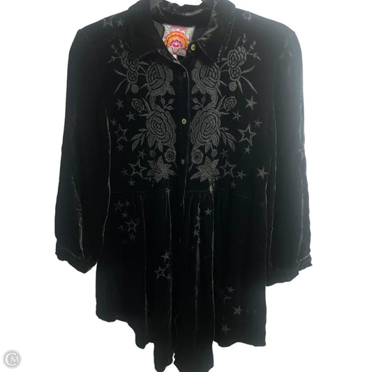 Top Long Sleeve By Johnny Was In Black, Size: S
