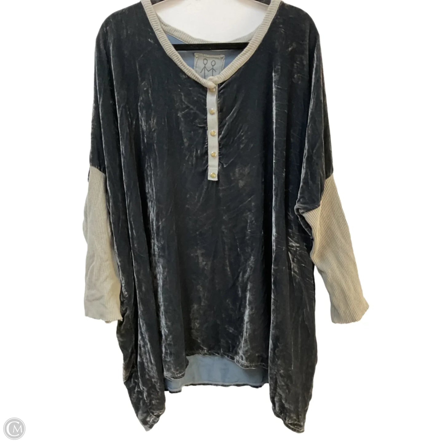 Tunic Long Sleeve By Johnny Was In Blue, Size: S