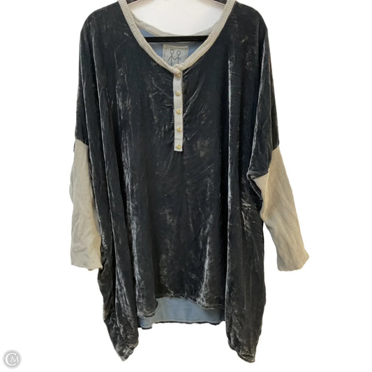 Tunic Long Sleeve By Johnny Was In Blue, Size: S