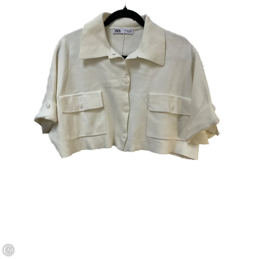 Cardigan By Zara In Cream, Size: S