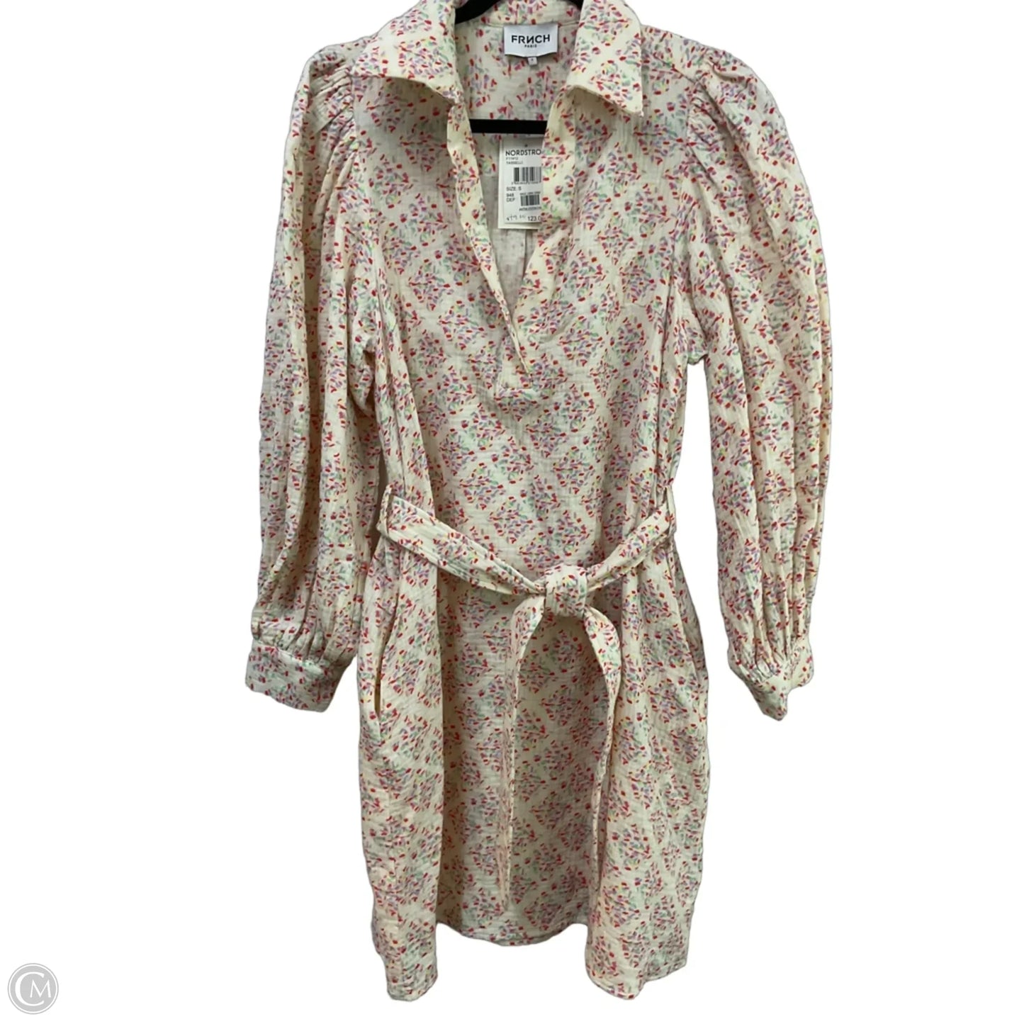 Dress Casual Short By Frnch In Ivory, Size: S