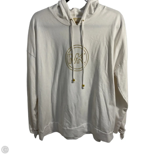 Sweatshirt Hoodie By Michael By Michael Kors In White, Size: Xl