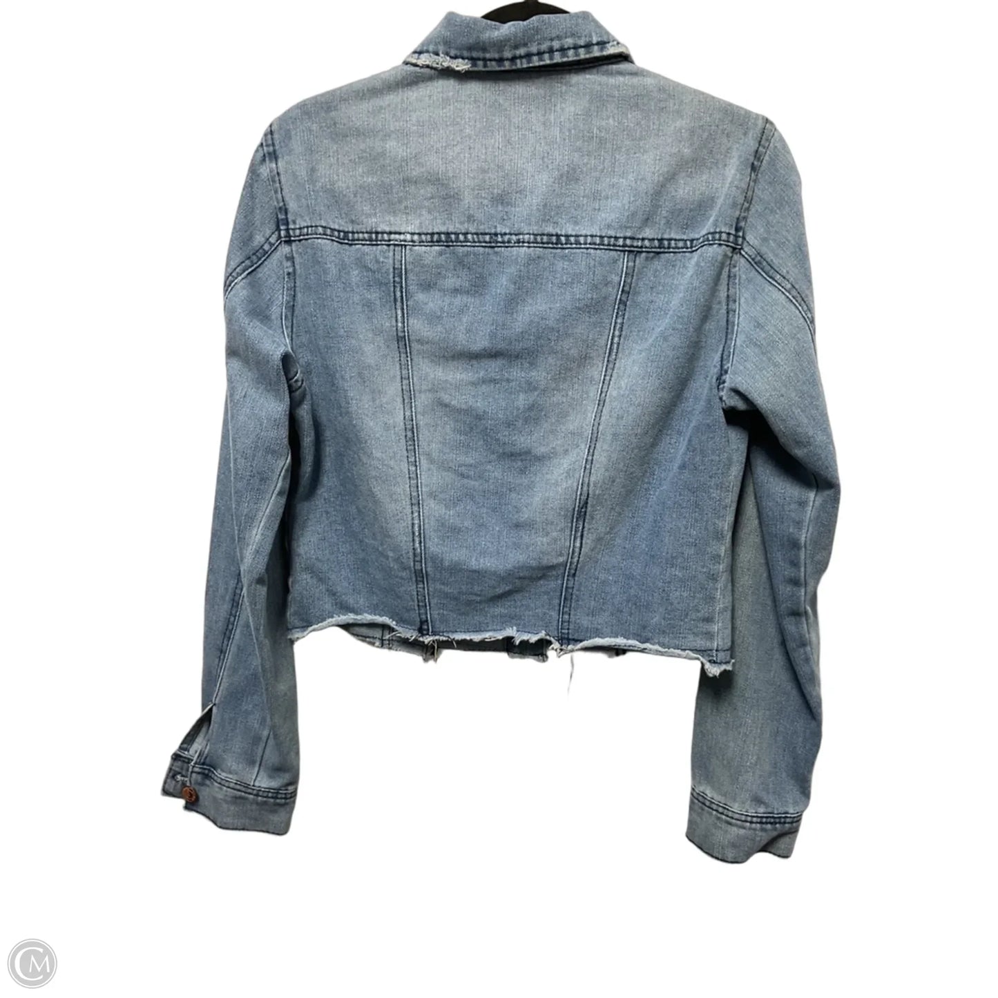 Jacket Denim By Ci Sono In Blue Denim, Size: L