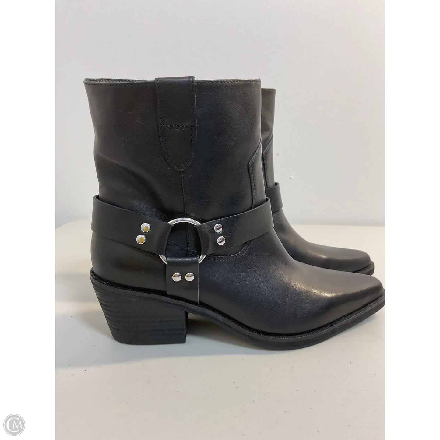 Boots Ankle Heels By Cma In Black, Size: 7