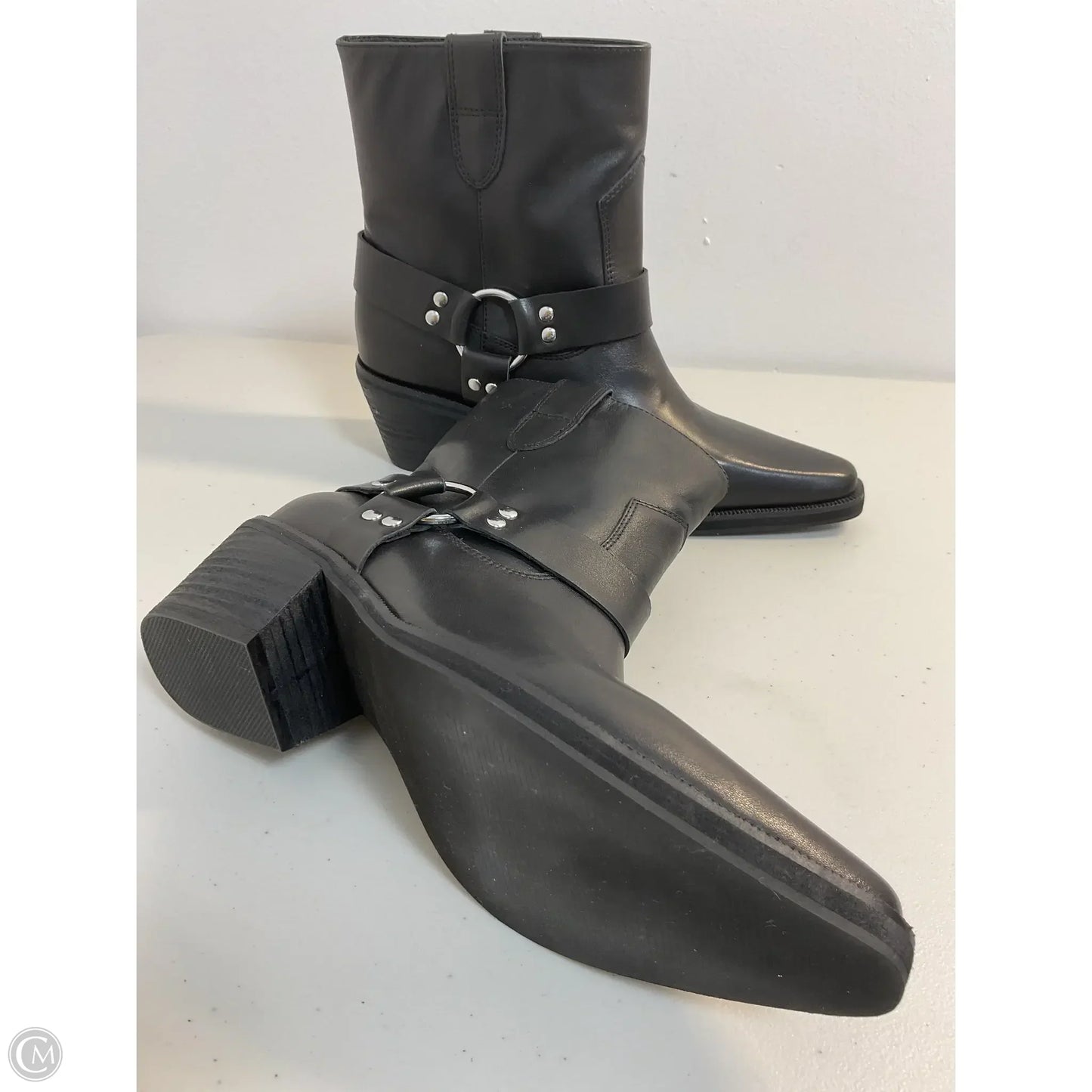 Boots Ankle Heels By Cma In Black, Size: 7