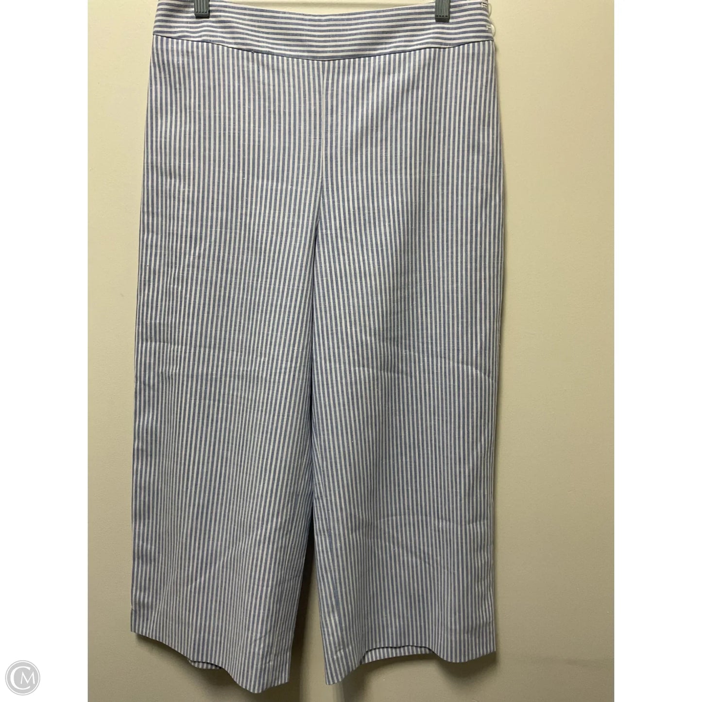 Pants Linen By Talbots In Striped Pattern, Size: 8p