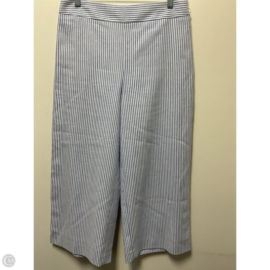 Pants Linen By Talbots In Striped Pattern, Size: 8p