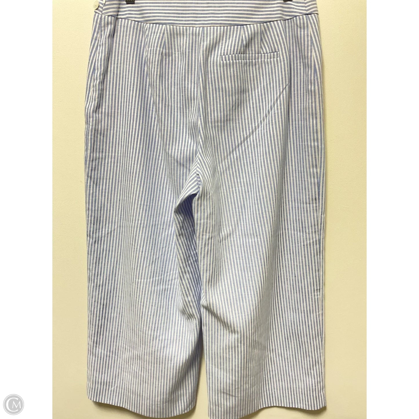 Pants Linen By Talbots In Striped Pattern, Size: 8p