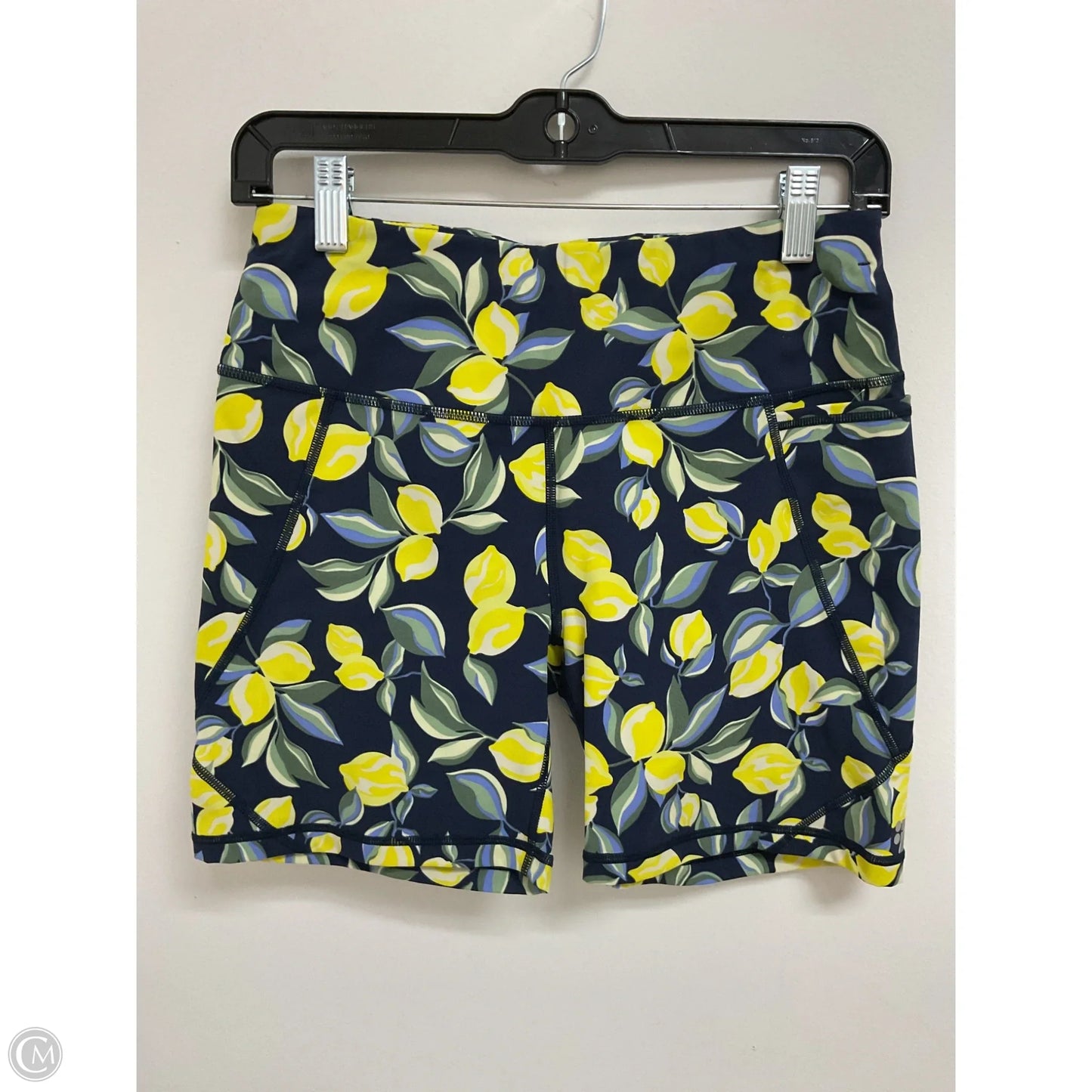Athletic Shorts By Sweaty Betty In Blue & Yellow, Size: 8