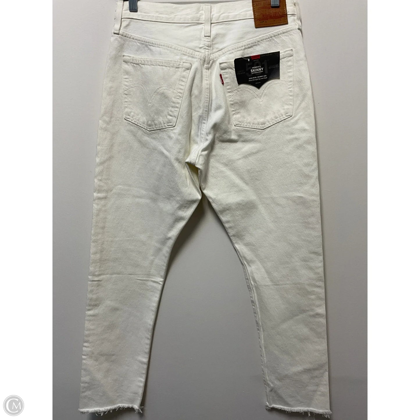 Jeans Skinny By Levis Signature In White, Size: 6