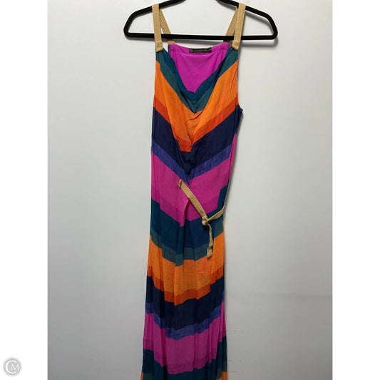 Dress Party Long By Clothes Mentor In Striped Pattern, Size: L