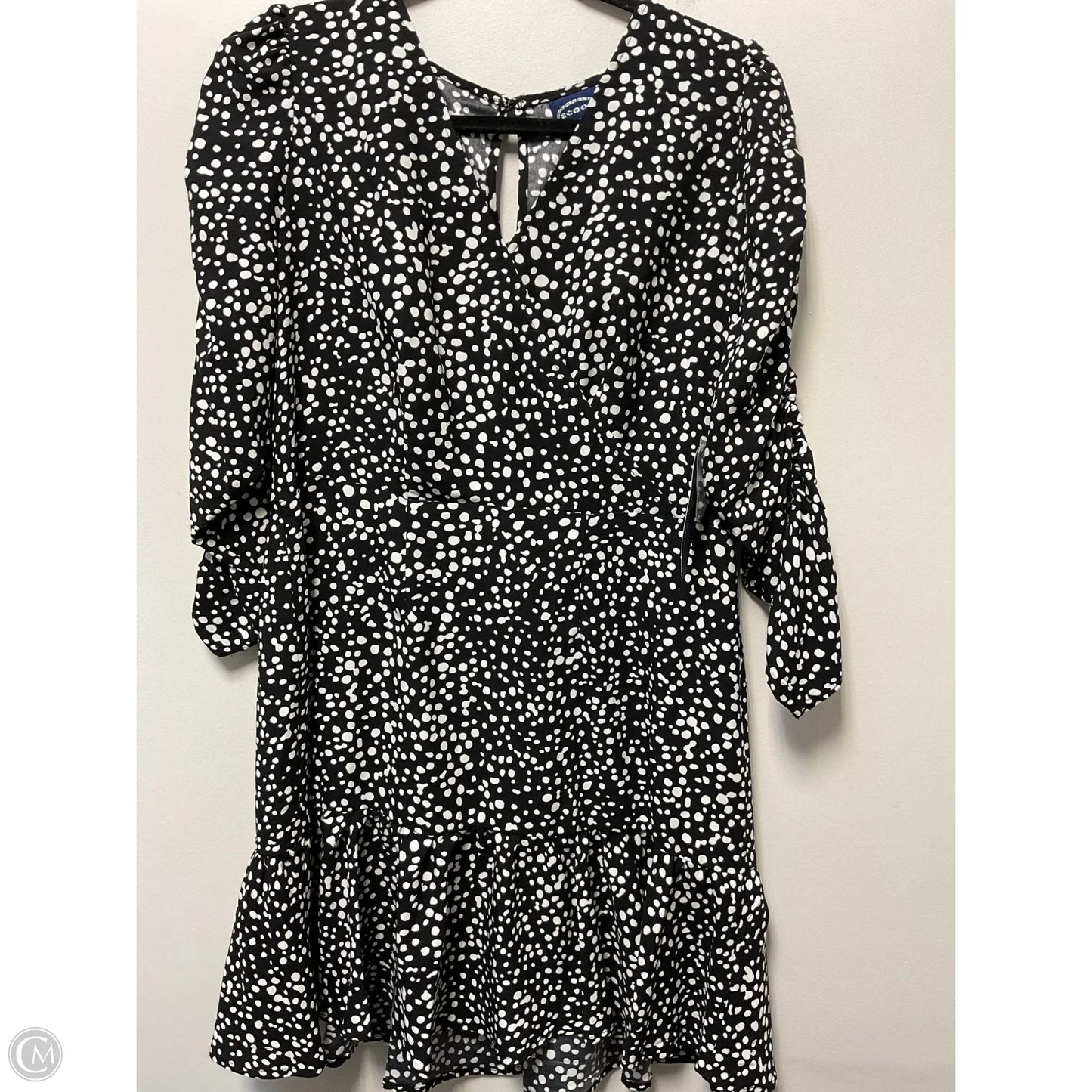 Dress Party Midi By Scoop In Polkadot Pattern, Size: M