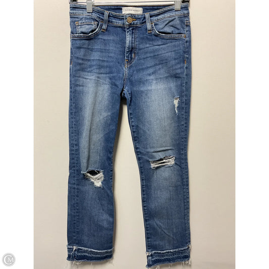 Jeans Cropped By Flying Monkey In Blue Denim, Size: 4