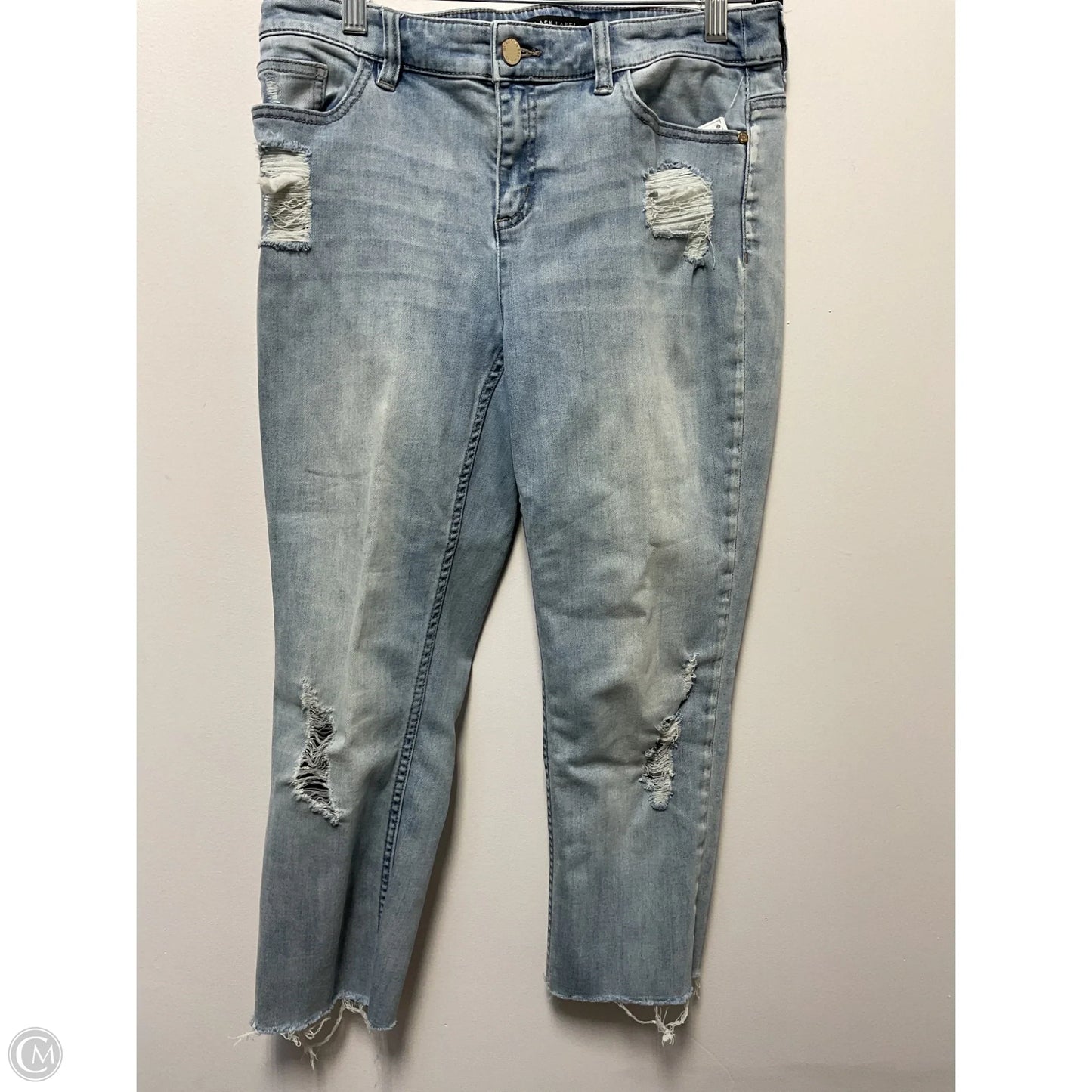 Jeans Cropped By Chicos In Blue Denim, Size: 0