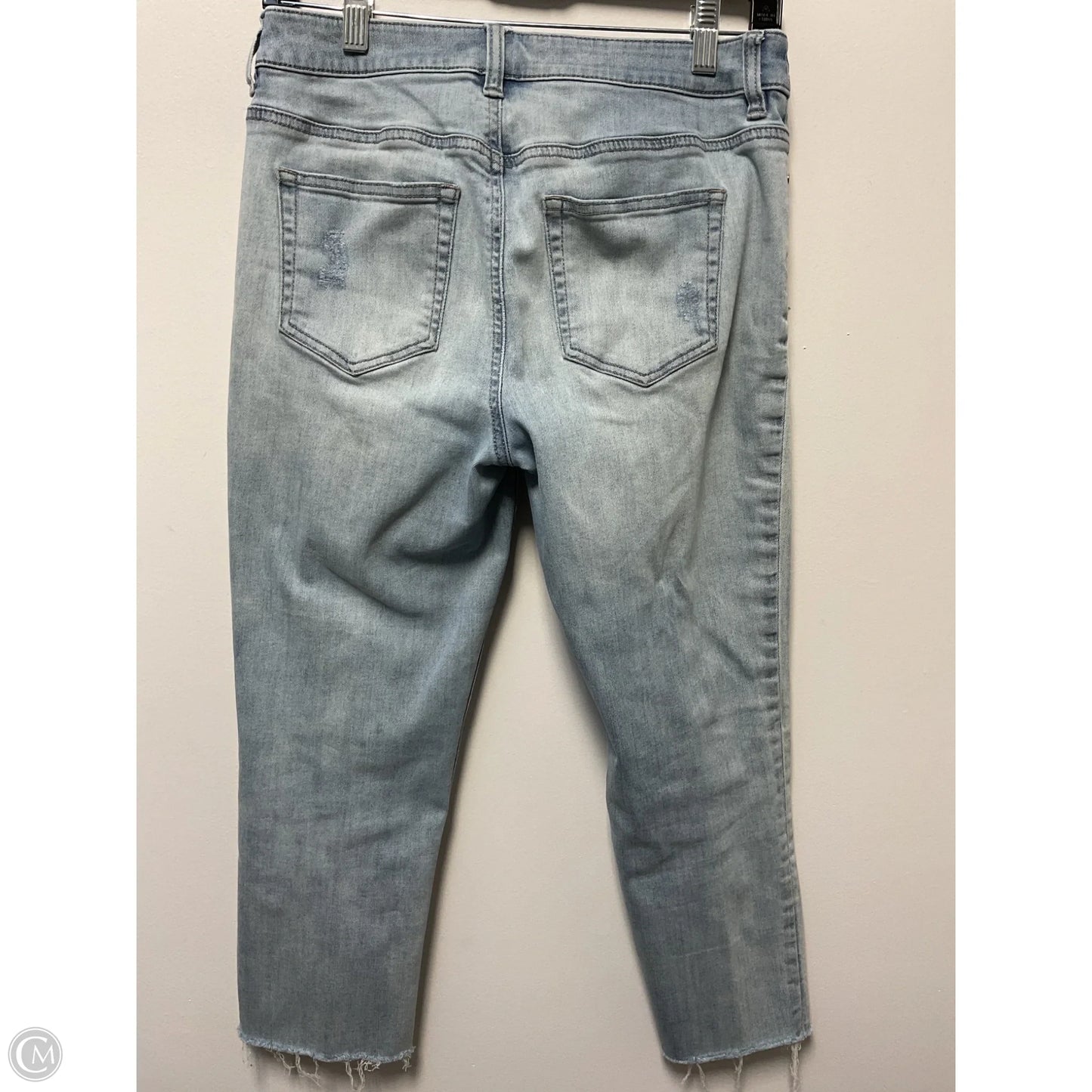 Jeans Cropped By Chicos In Blue Denim, Size: 0