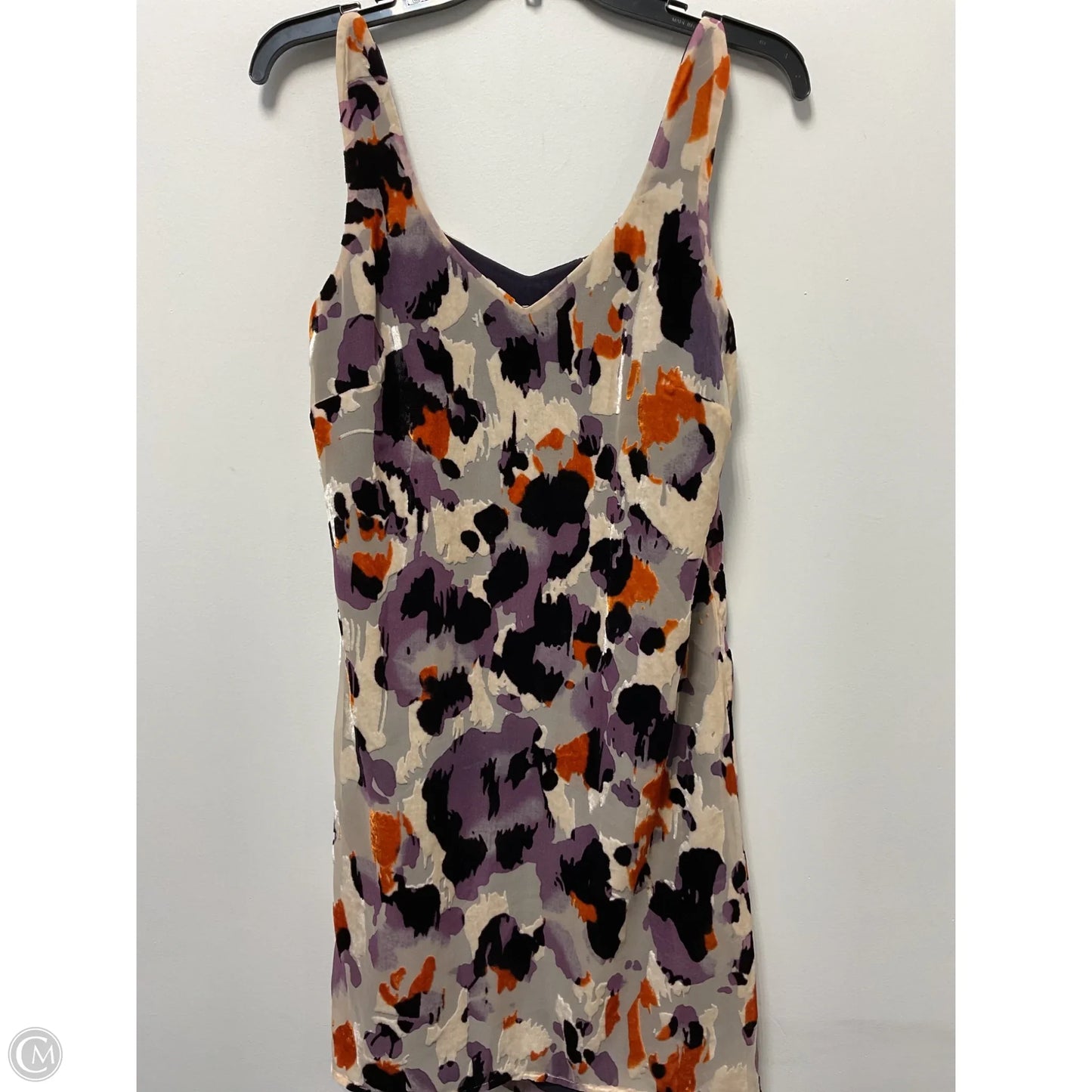 Dress Casual Midi By Cabi In Cream & Purple, Size: Xs