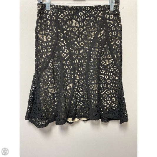 Skirt Mini & Short By Lapis In Black & Cream, Size: M